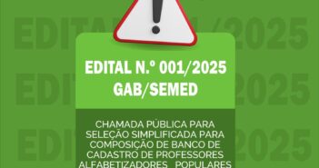 Voluntários alfabetizadores para atuarem no âmbito do Programa Brasil Alfabetizado – Ciclo 2025